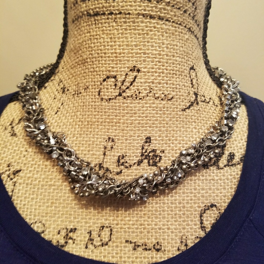 Twisted Multichain Necklace